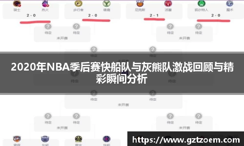 2020年NBA季后赛快船队与灰熊队激战回顾与精彩瞬间分析